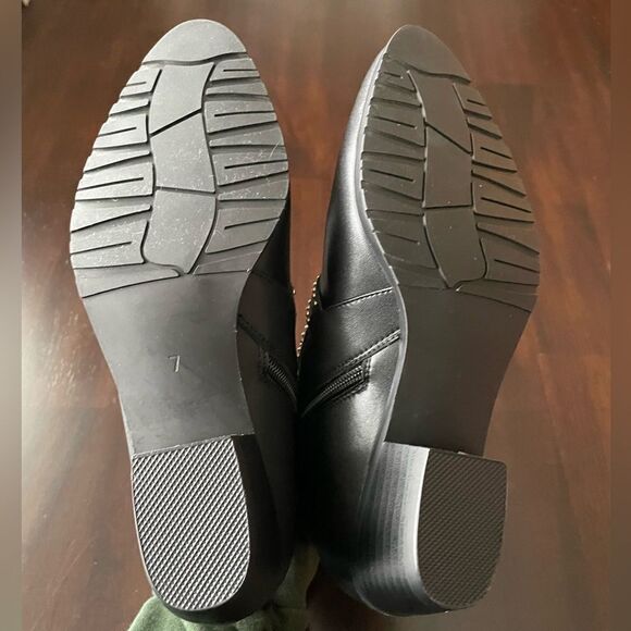 Women's Black Studded Boots - Picture 7 of 7